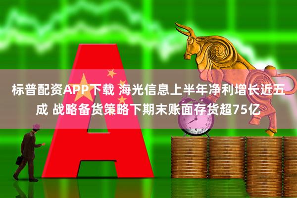 标普配资APP下载 海光信息上半年净利增长近五成 战略备货策略下期末账面存货超75亿